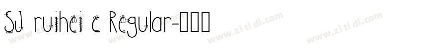 SJ ruihei c Regular字体转换